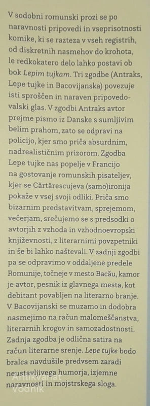 LEPE TUJKE, Mircea Cartarescu