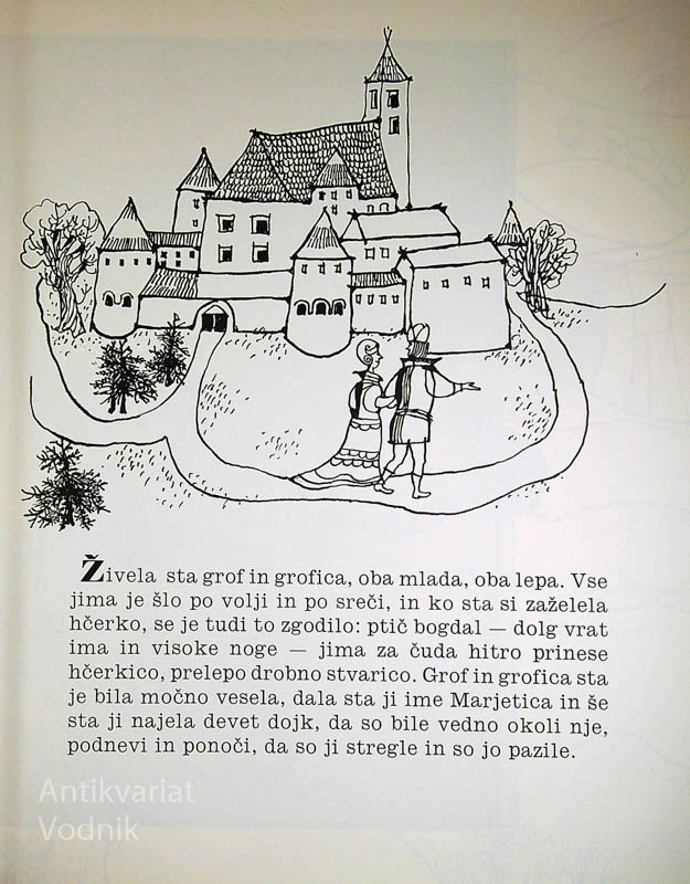 TRDOGLAV IN MARJETICA, Fran Milčinski, ilustrirala Marija Vogelnikova
