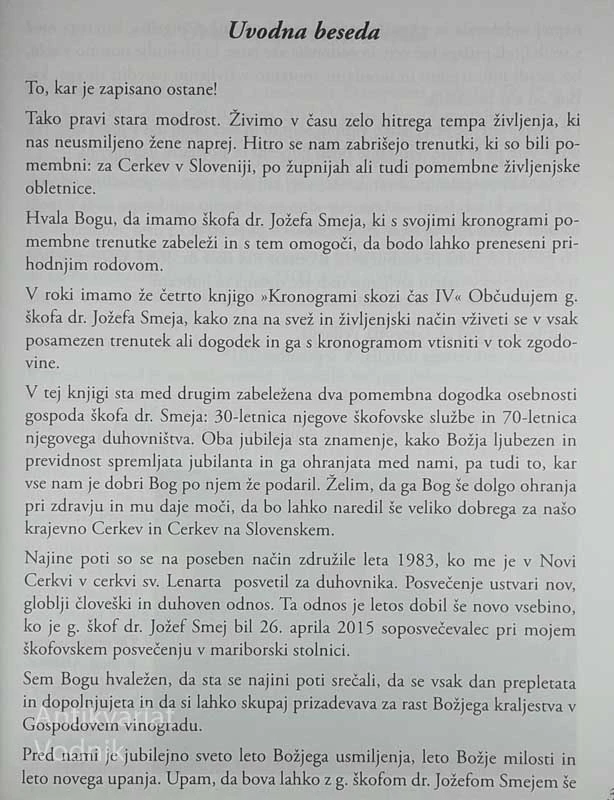 KRONOGRAMI SKOZI ČAS VI, Jožef Smej