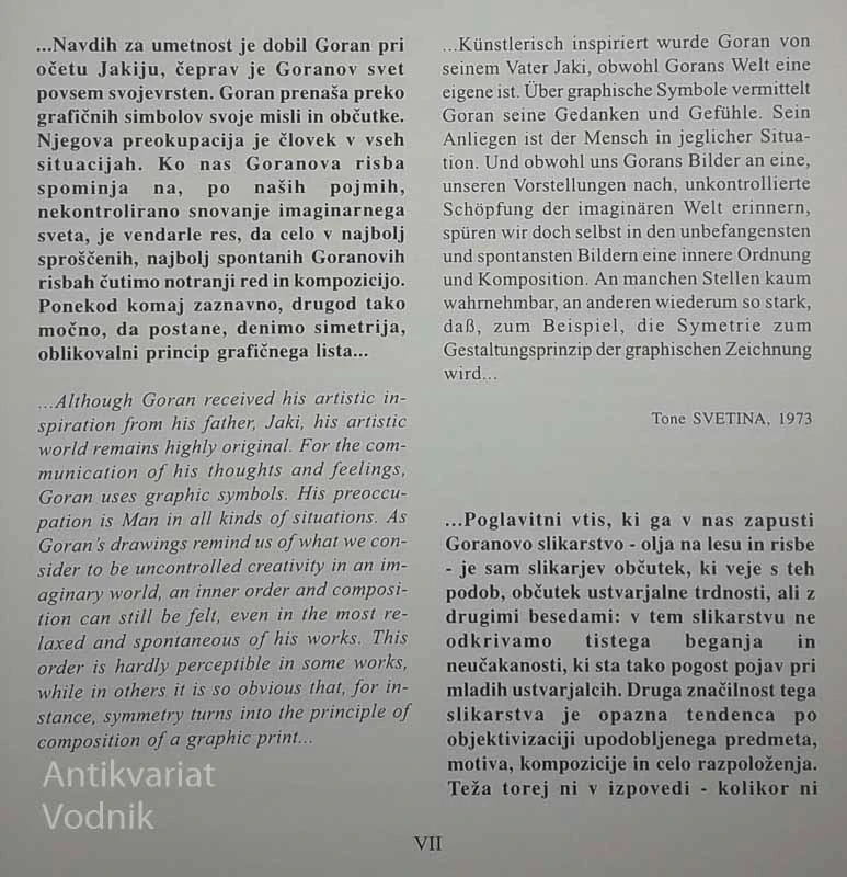 GORAN HORVAT; RISBE 1963 – 1996