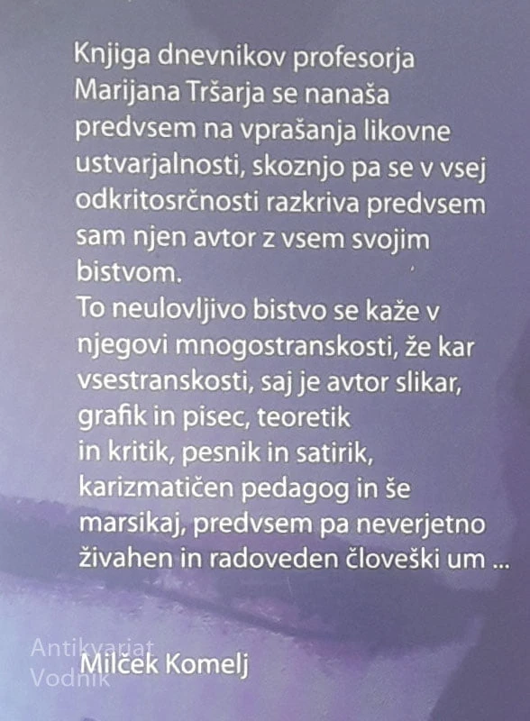 RAZMIŠLJANJA OB PALETI, Marijan Tršar