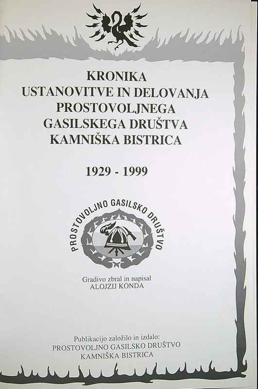 70 LET PGD KAMNIŠKA BISTRICA 1929 – 1999