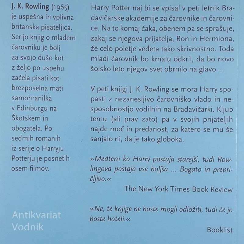 HARRY POTTER IN FENIKSOV RED, J. K. Rowling