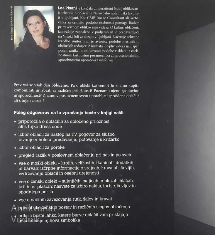 OBLEKA; KAJ, KDAJ, KAKO, Lea Pisani