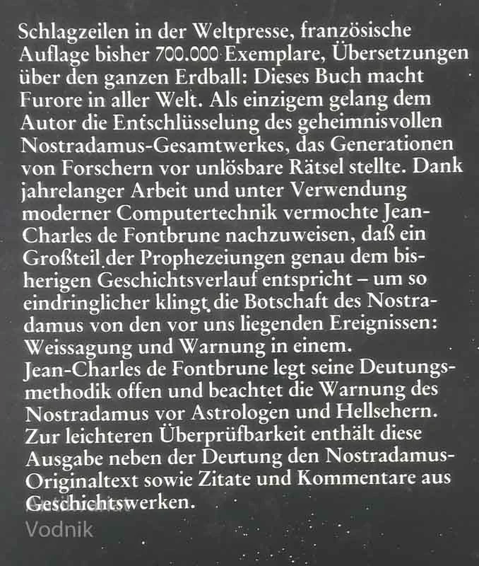 NOSTRADAMUS: HISTORIKER UND PROPHET, Jean Charles de Fontbrune