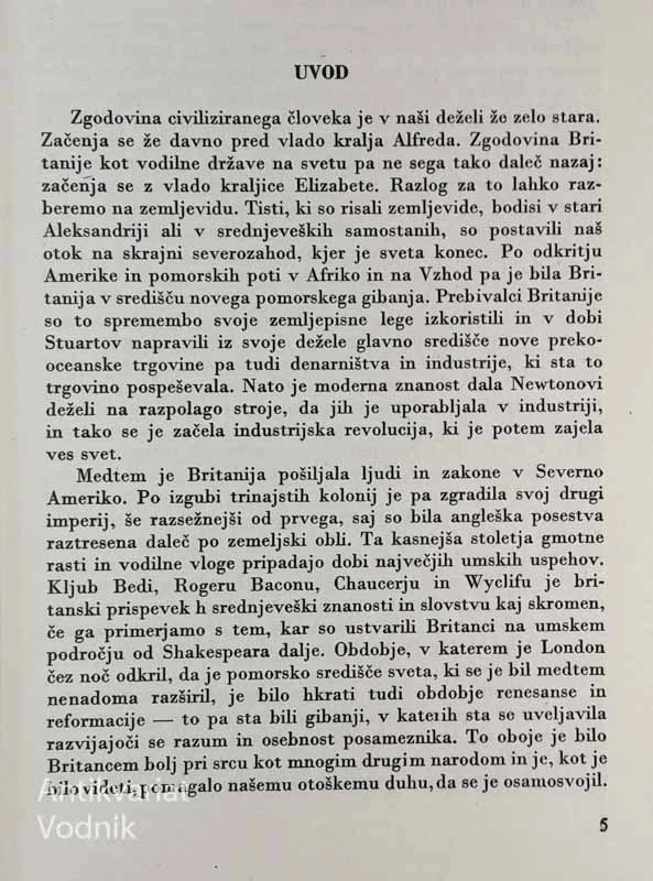 ZGODOVINA ANGLIJE, G. M. Trevelyan
