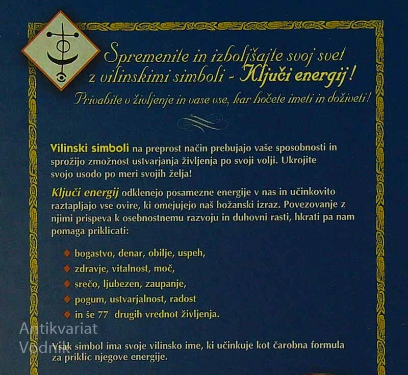 SLOVAR VILINSKIH SIMBOLOV, Marjetka Jeršek