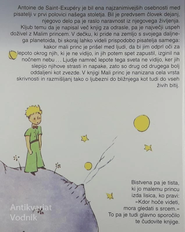 MALI PRINC, Antoine De Saint-Exuéry