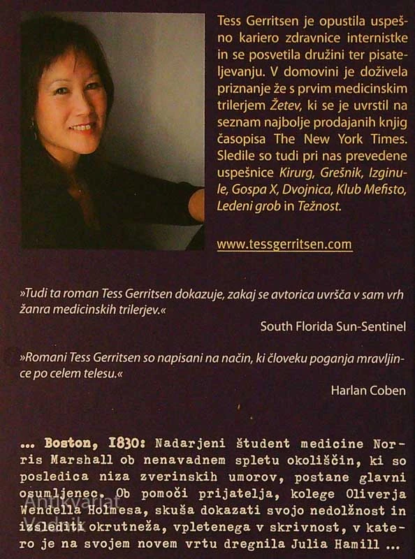 SKRIVNOST ZAPUŠČENEGA VRTA, Tess Gerritsen
