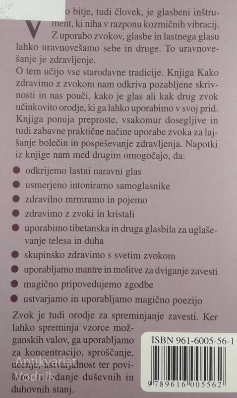 KAKO ZDRAVIMO Z ZVOKOM, Ted Andrews