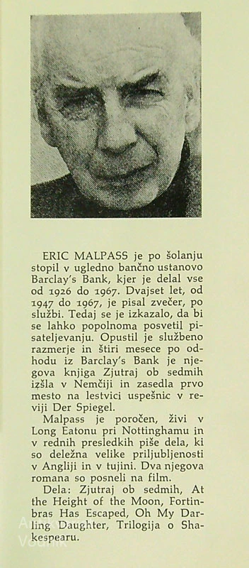 SHAKESPEARE (1-3), Eric Malpass