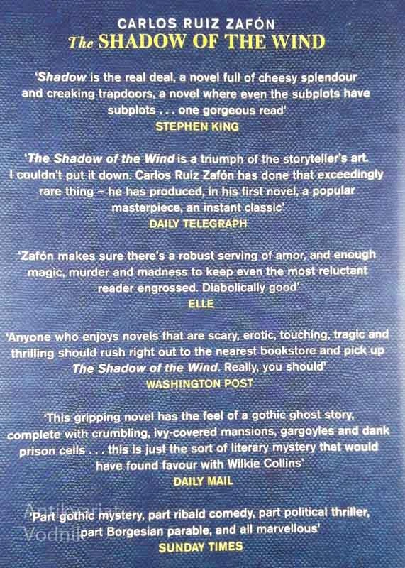 THE ANGEL’S GAME, Carlos Ruiz Zafron