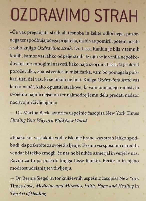 OZDRAVIMO STRAH, Dr. Lissa Rankin