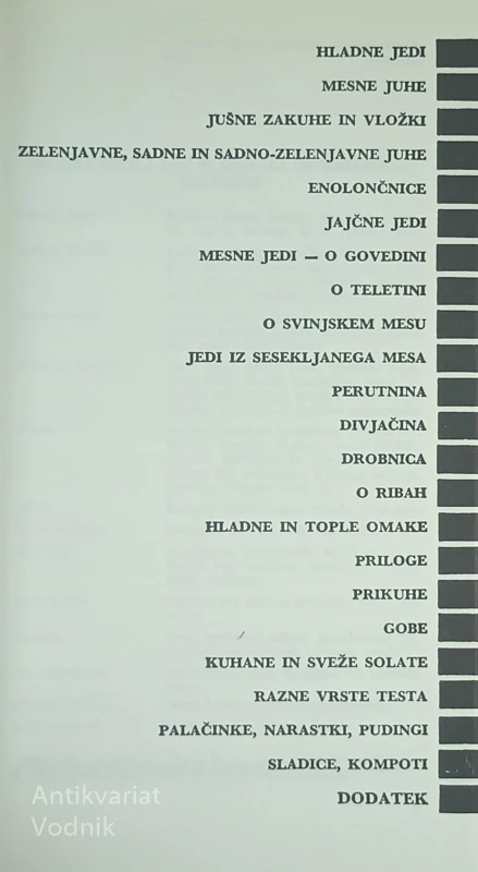 KUHARSKA KNJIGA, Ivan Ivačič