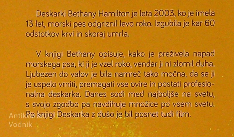 DESKARKA Z DUŠO, Bethany Hamilton
