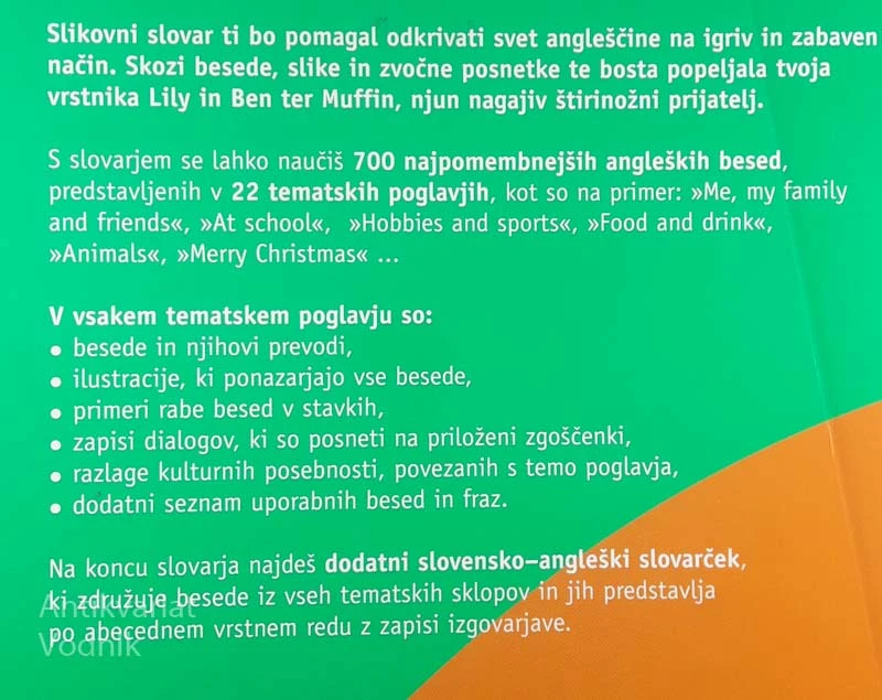 PONS ŠOLSKI SLIKOVNI SLOVAR: ANGLEŠKO – SLOVENSKI