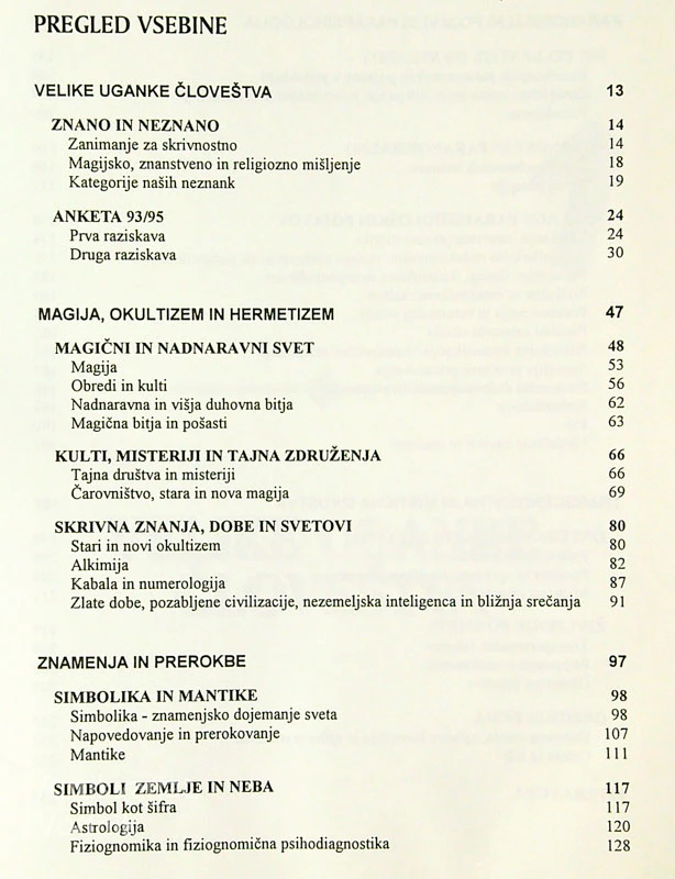 NEZNANKA DUHA; OKULTNO, PARANORMALNO, TRANSCENDENTNO, Janek Musek