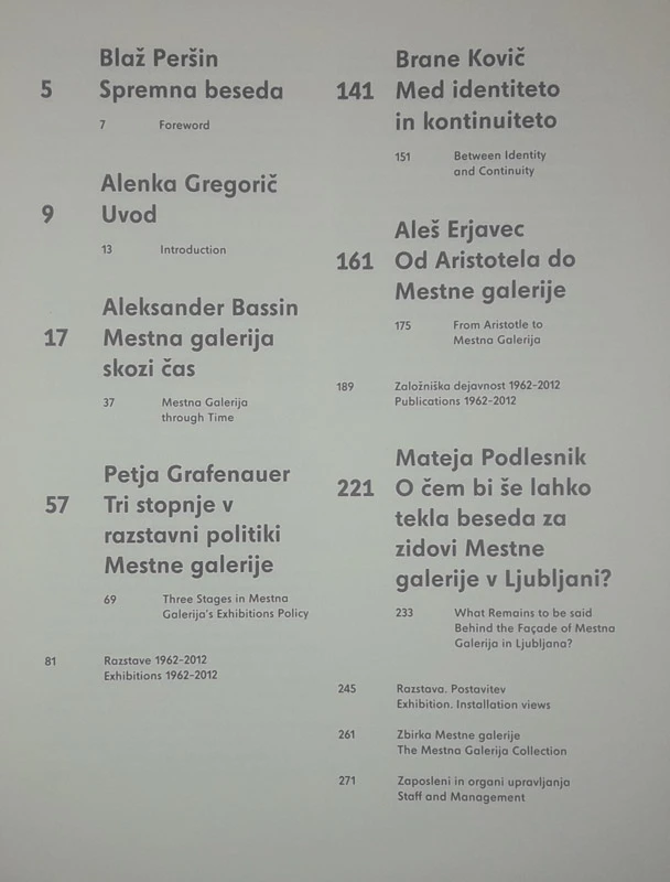 RAZSTAVA. 50 LET MESTNE GALERIJE V LJUBLJANI