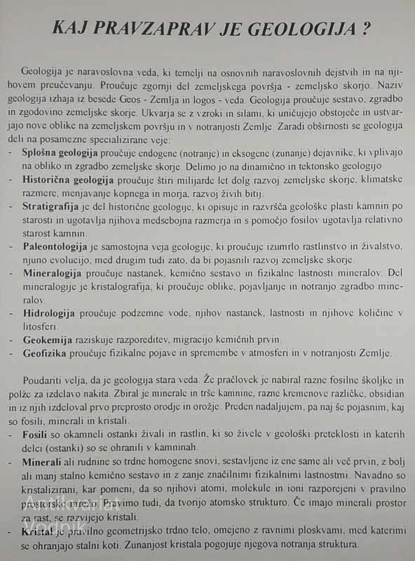 OD GEOLOGIJE DO KRISTALOTERAPIJE, Damijan Kozjek