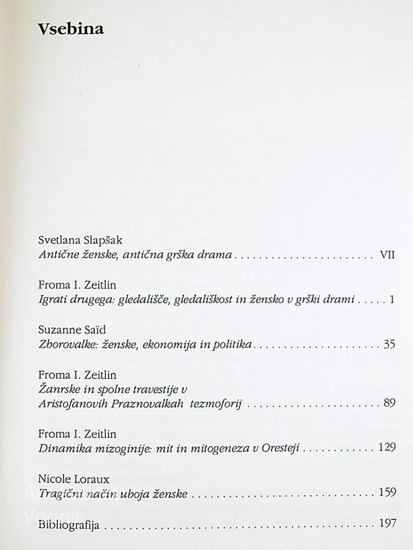 ZBORNIK: ŽENSKA V GRŠKI DRAMI