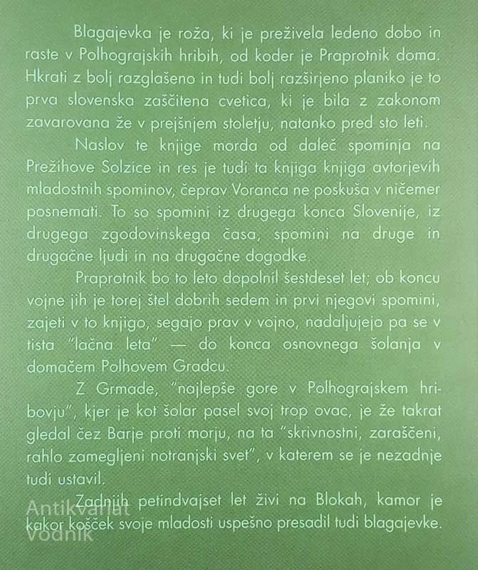 BLAGAJEVKE, Janez Praprotnik