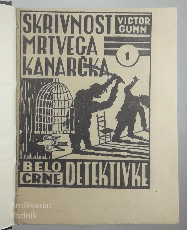 SKRIVNOST MRTVEGA KANARČKA, Victor Gunn (belo-črne detektivke)