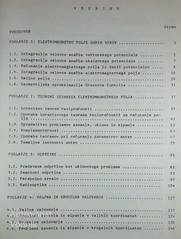 POGLAVJA IZ TEORIJE ANTEN, Joško Budin