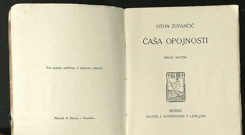 ČAŠA OPOJNOSTI, Oton Župančič