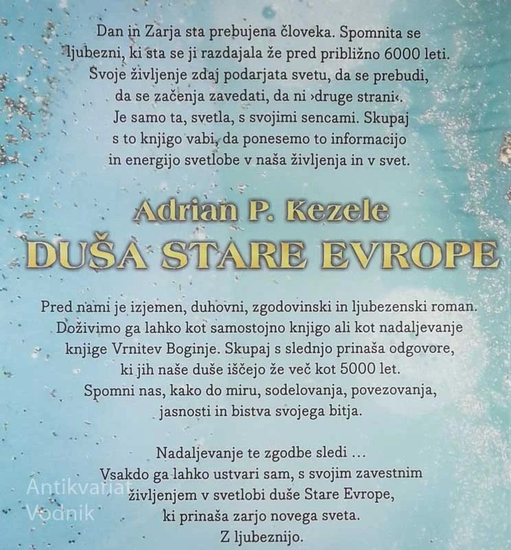 DUŠA STARE EVROPE, Adrian P. Kezele