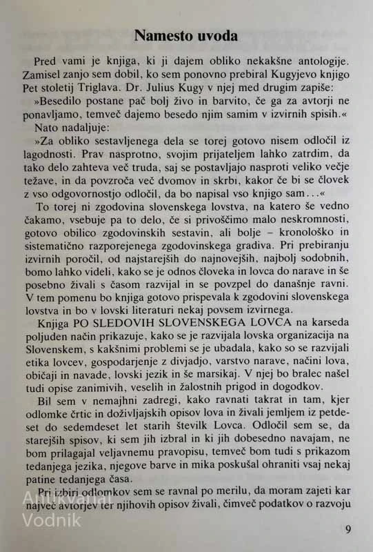 PO SLEDOVIH SLOVENSKEGA LOVCA, uredil Franc Šetinc