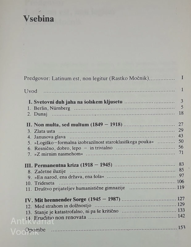 LATINŠČINE, PROSIM!, Bojan Baskar