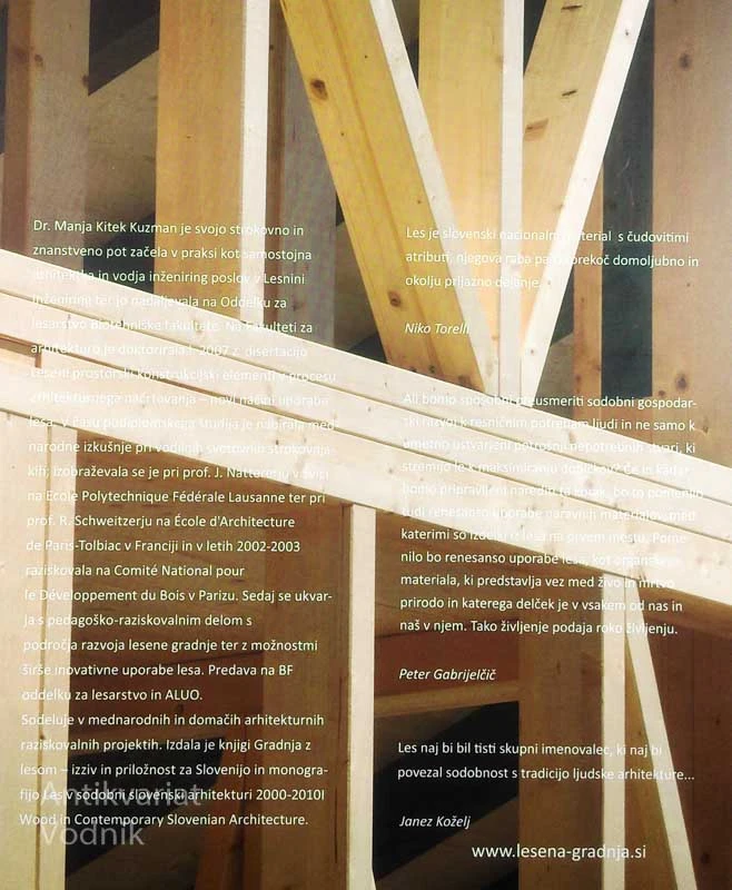 LESNE KONSTRUKCIJE V STANOVANJSKI IN JAVNI GRADNJI, Manja Kitek Kuzman