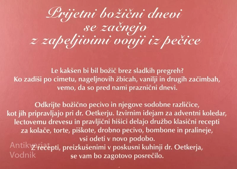BOŽIČNO PECIVO, Dr. Oetker
