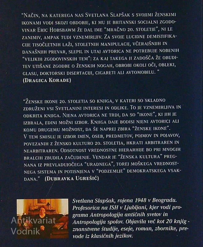 ŽENSKE IKONE 20. STOLETJA, Svetlana Slapšak