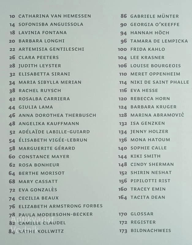 50 KUNSTLERINNEN; DIE MAN KENNEN SOLLTE, več avtorjev