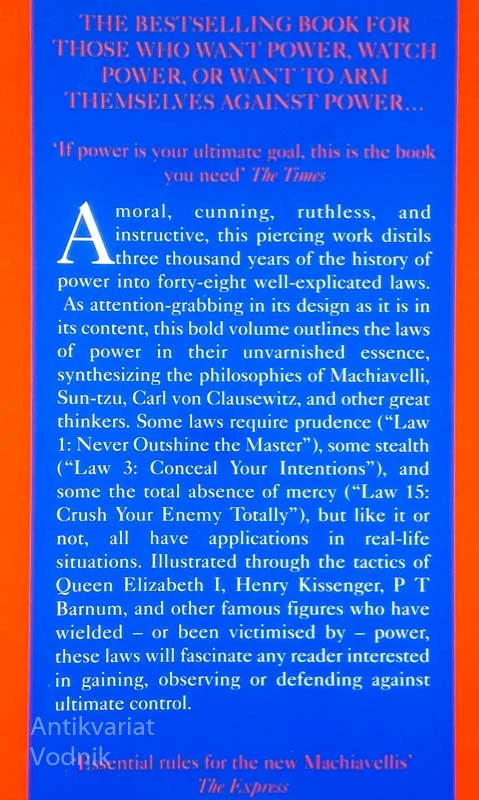 THE 45 LAWS OF POWER, Robert Greene