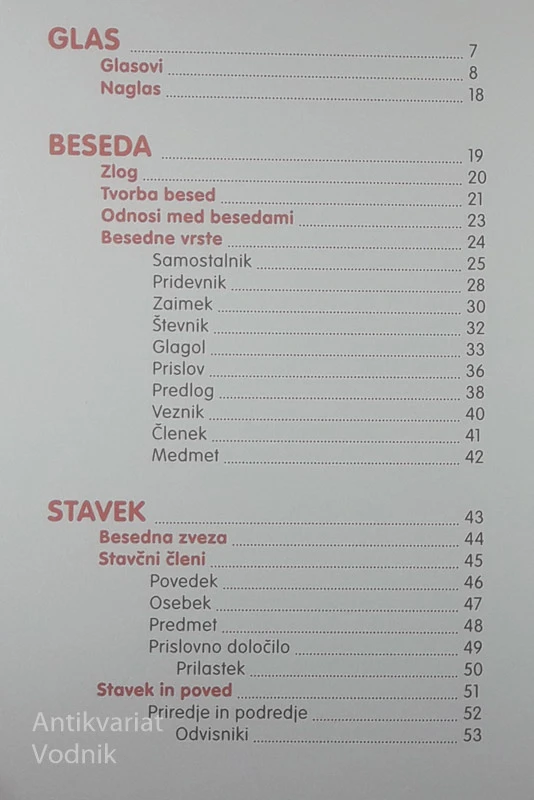 KRATKO-SLOVNICA; SLOVENSKA SLOVNICA ZA OSNOVNO ŠOLO, Kozma Ahačič