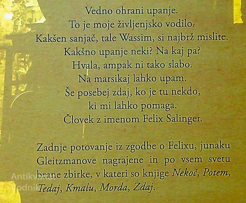 VEDNO, Morris Gleitzman