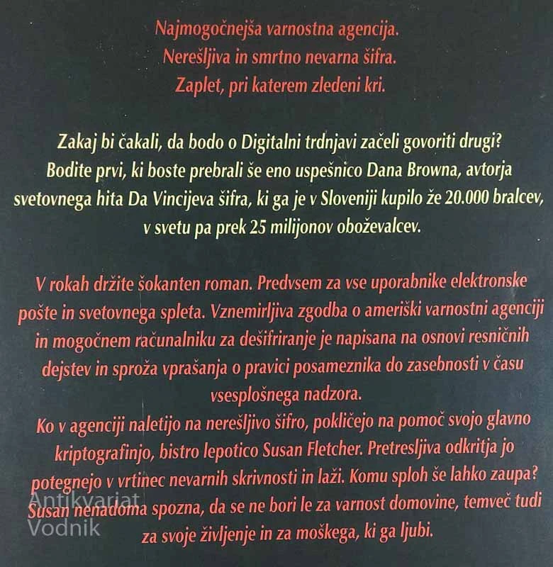 DIGITALNA TRDNJAVA, Dan Brown