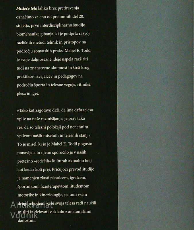 MISLEČE TELO, Mabel E. Todd
