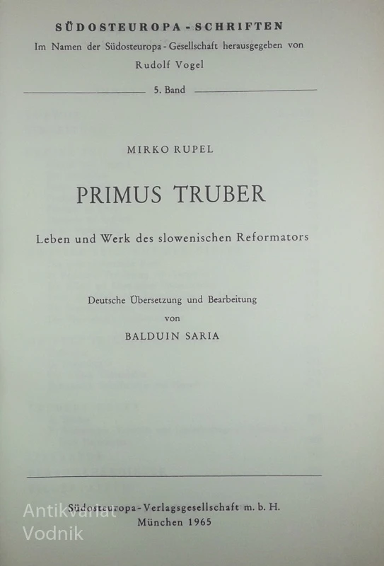 PRIMUS TRUBER, Mirko Rupel