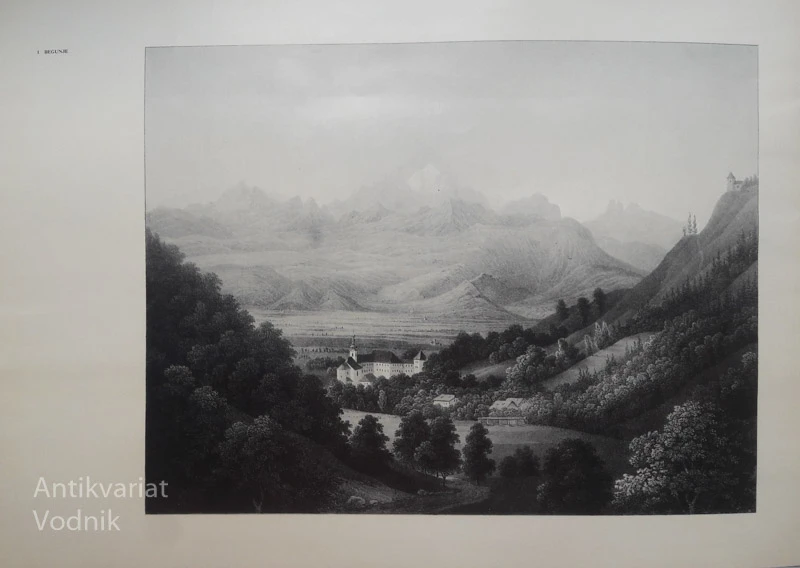 WAGNERJEVE VEDUTE KRANJSKE 1842-1848, reprodukcije grafičnih listov v mapici
