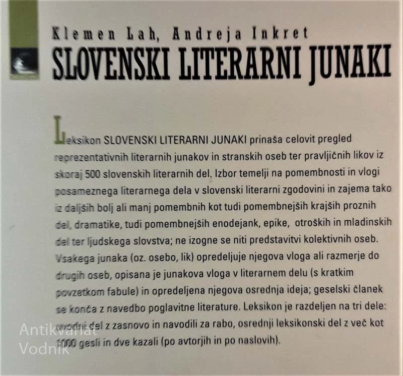 SLOVENSKI LITERARNI JUNAKI, Klemen Lah, Andreja Inkret
