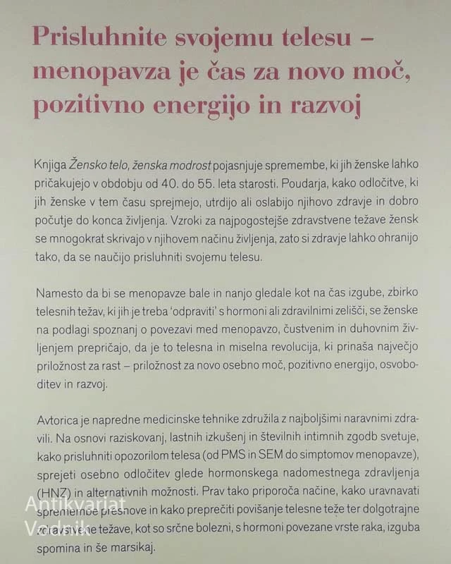 ŽENSKO TELO, ŽENSKA MODROST, dr. Christiane Northurp
