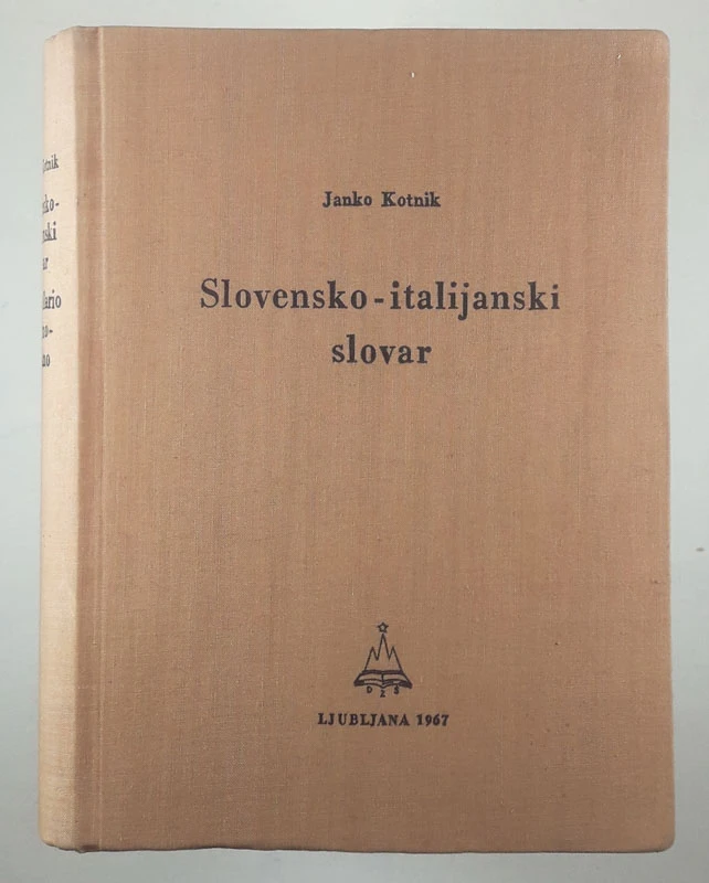 SLOVENSKO-ITALIJANSKI SLOVAR, Janko Kotnik