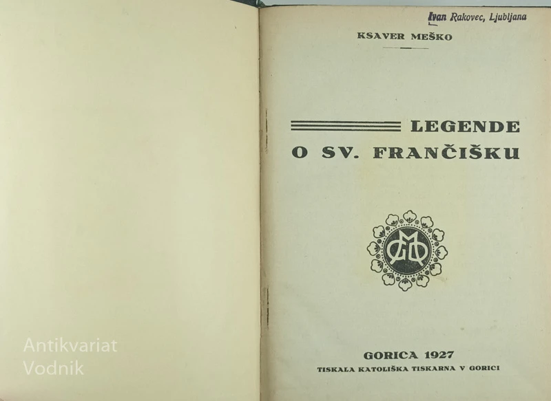 LEGENDE O SV. FRANČIŠKU, Kvaser Meško