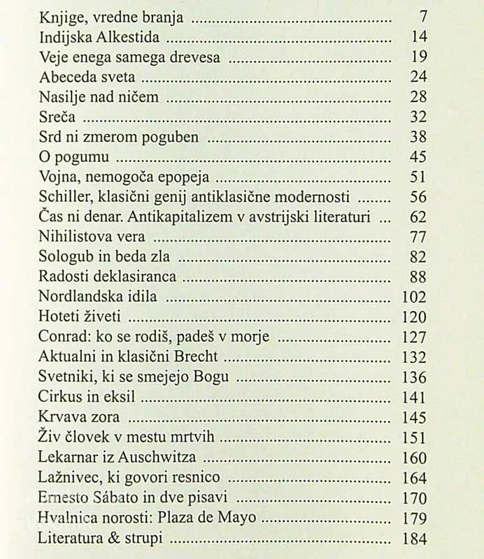 ALFABETI; ESEJI O LITERATURI, Claudio Magris