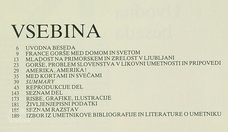 KIPAR FRANCE GORŠE 1897 – 1986