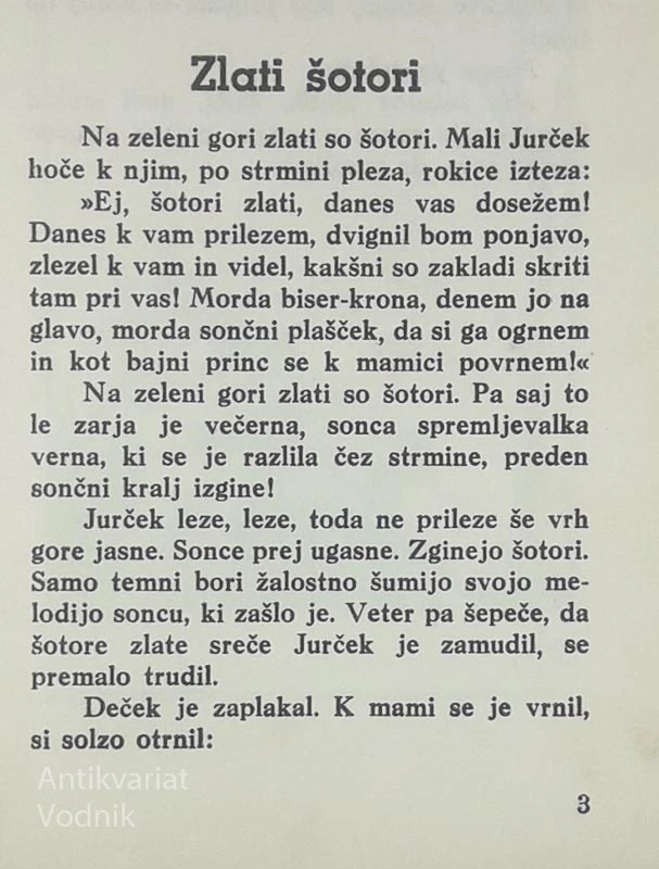 ZLATI ŠTORI, Gustav Strniša