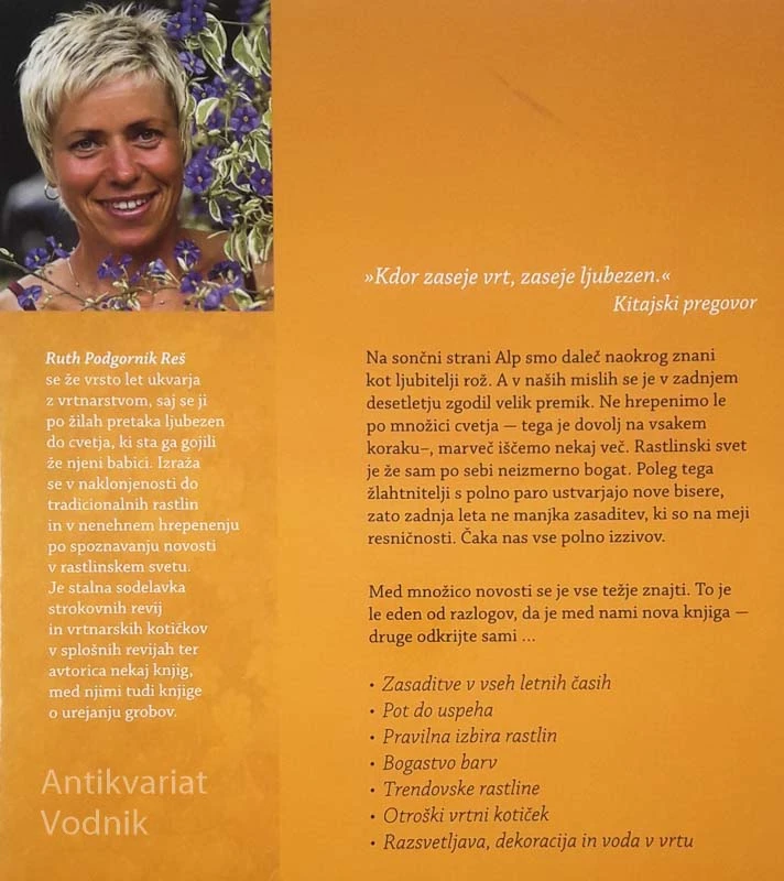 CVETOČE RAZKOŠJE, Ruth Podgornik Reš